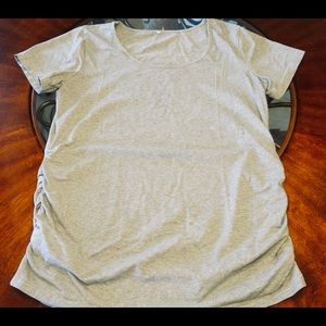 Grey Maternity short sleeve shirt